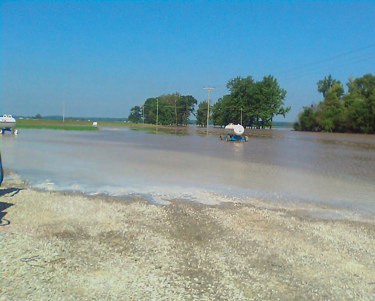 flood near warehouse