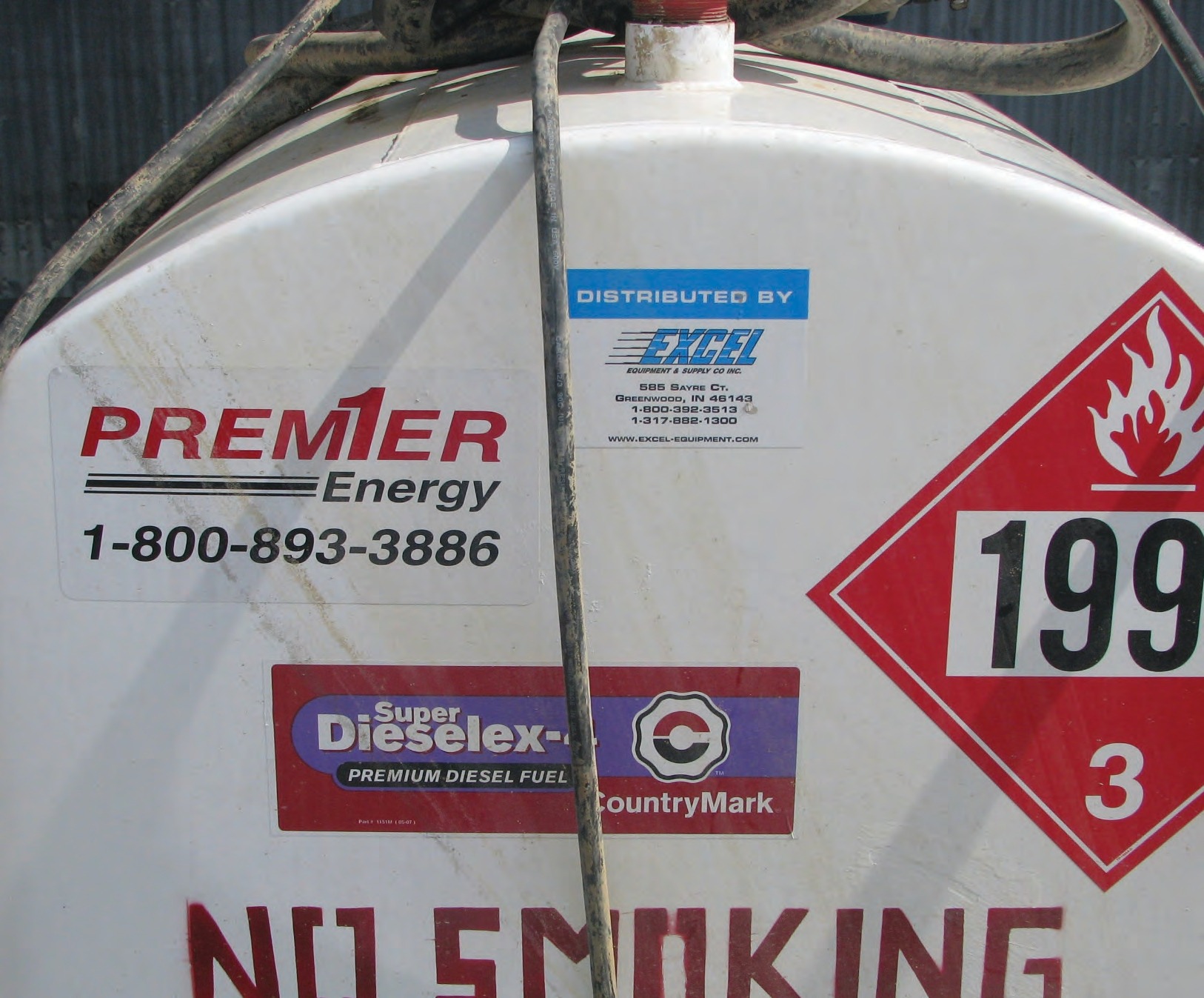 Labeling tanks with your name and location makes them easier to recover if they get washed away by a flood.