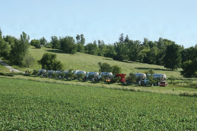When floods threaten, move equipment and materials (including fertilizers, pesticides, and fuel) to a safe location.