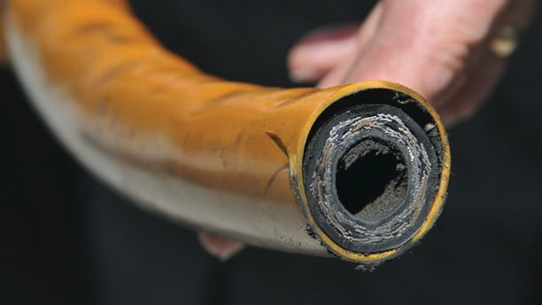 Hoses can wear from the inside, out.