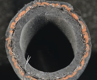 Proper hose inspection includes hose interiors and exteriors.