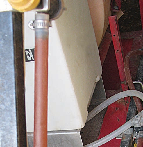 When clear hoses turn color, be safe and replace them.