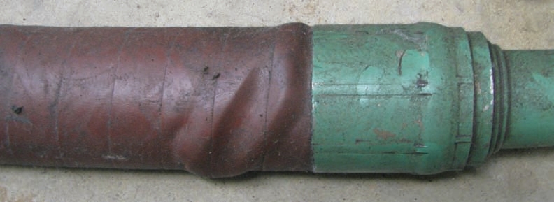 This hose has blisters and bubbles.