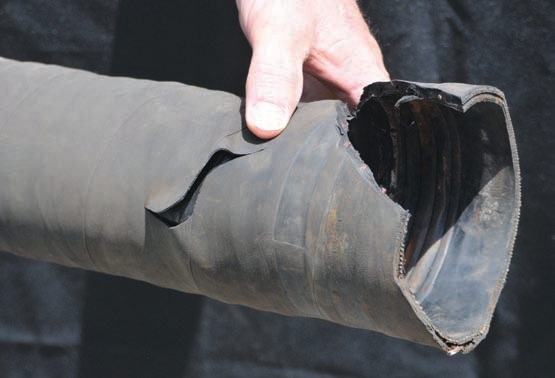 Damaged hoses can be costly — cleanups often cost more than repairs.