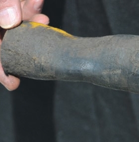 When oil or grease remain on a hose, it can create soft spots that weaken a hose’s integrity.