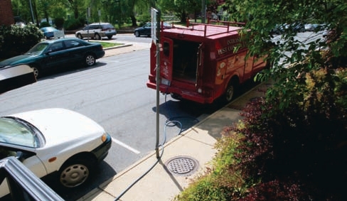 Running hoses over sidewalks or other high-traffic areas can damage the hoses or injure people who might trip over them.
