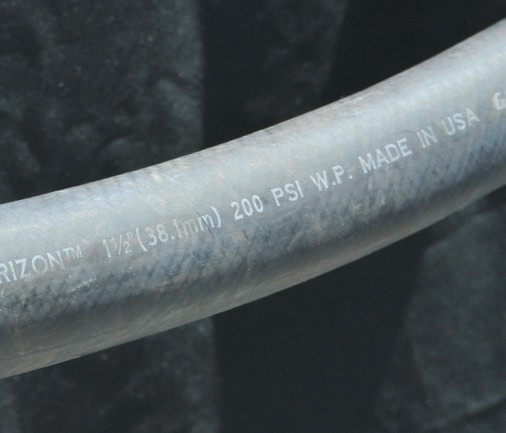 Hoses can be made from PVC
