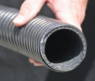 Reinforced hoses may have several layers of wire, textile fibers, or special materials to retain working pressures and allow the hose to perform in the working environment.