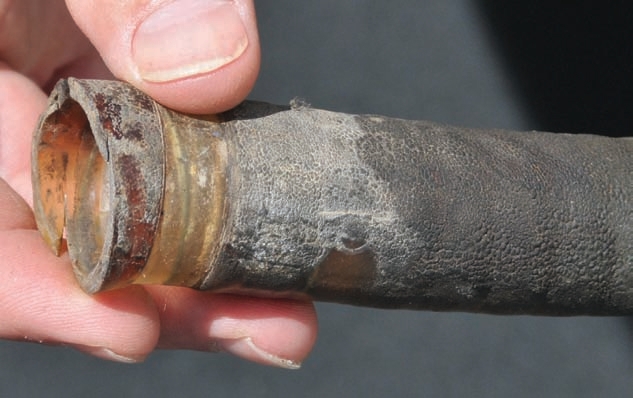 Prevent petroleum products from getting on hoses — either by leaks or dripping. Petroleum products can degrade any hose cover
