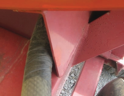 Many options can protect hoses from abrasion damage. However, be sure to routinely examine all hoses.