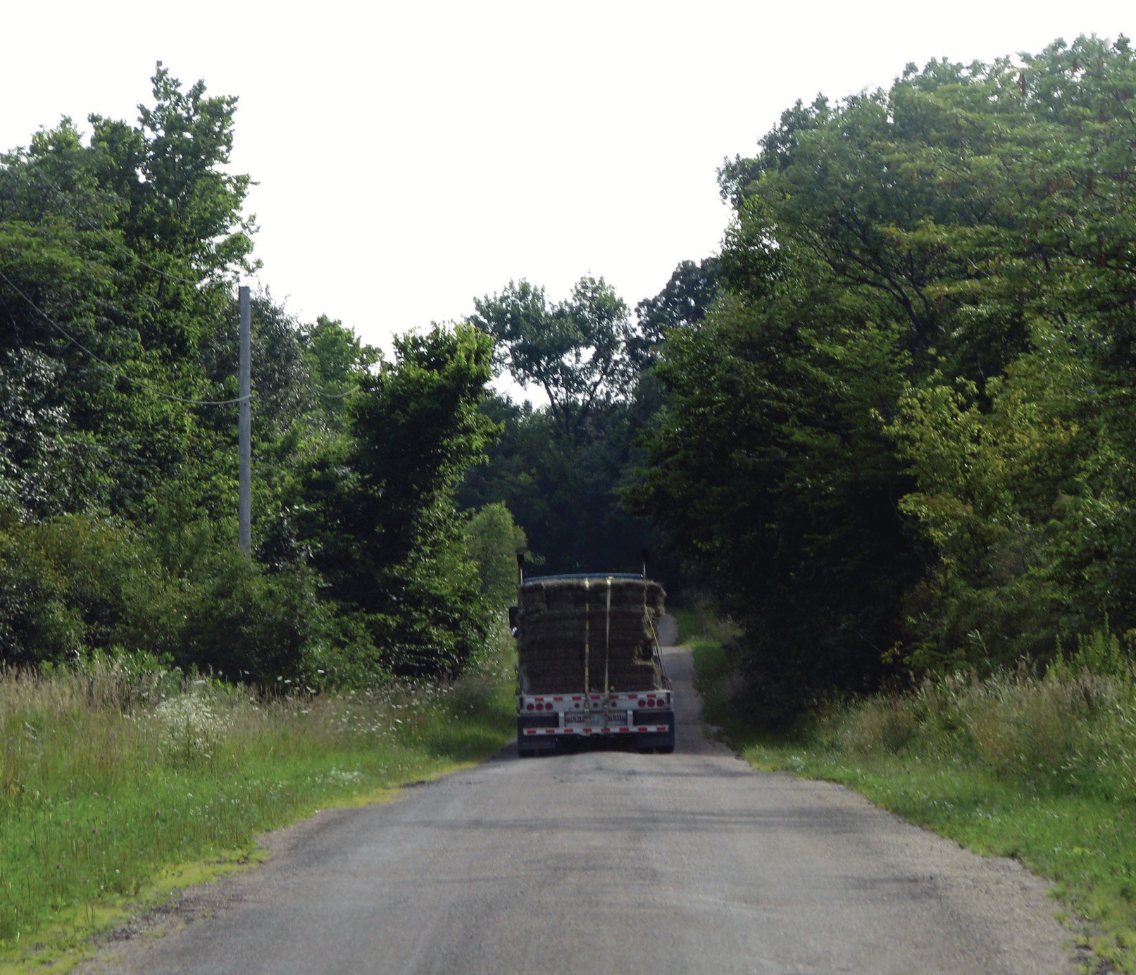 Agricultural trucks and implements are heavy and wide. You never know how the public will react to them on the road.