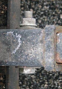 Use a grade 5 or 8 bolt to hold an insert into a receiver.