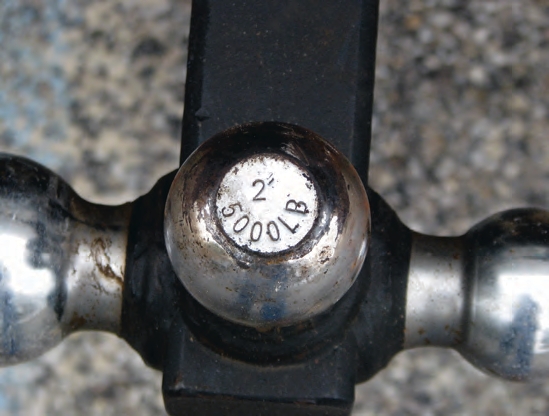 Unless the manufacturer has welded the hitch ball to the insert, be sure to torque the nut on the shank of the ball according to the manufacturer’s recommendations.