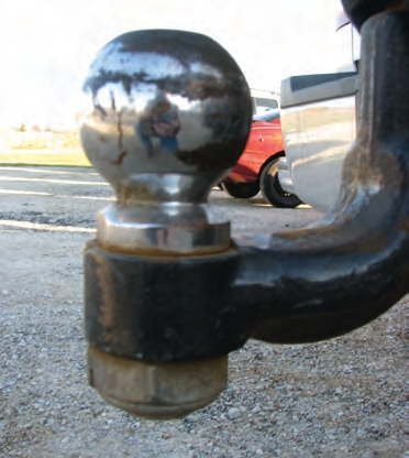 Unless the manufacturer has welded the hitch ball to the insert, be sure to torque the nut on the shank of the ball according to the manufacturer’s recommendations.