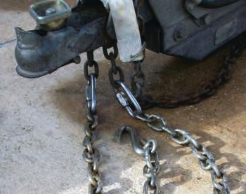While easy to install, replacement links may not be rated for road use, which makes them unsafe for hauling trailers.