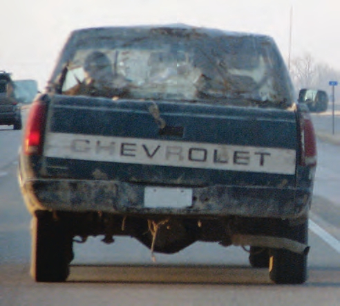 damaged car