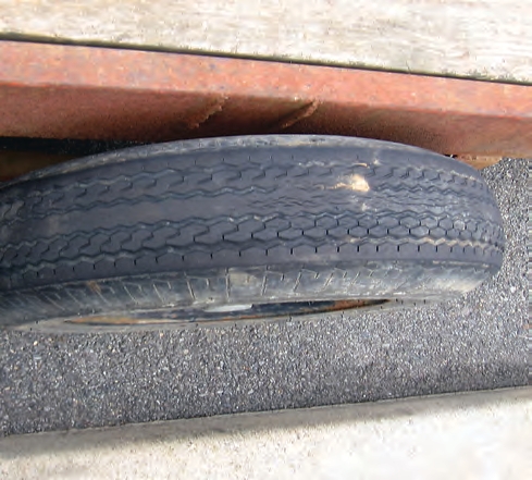 damaged tire