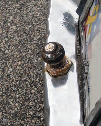 Pulling a trailer that is too heavy can pull the bumper and ball back toward the trailer.