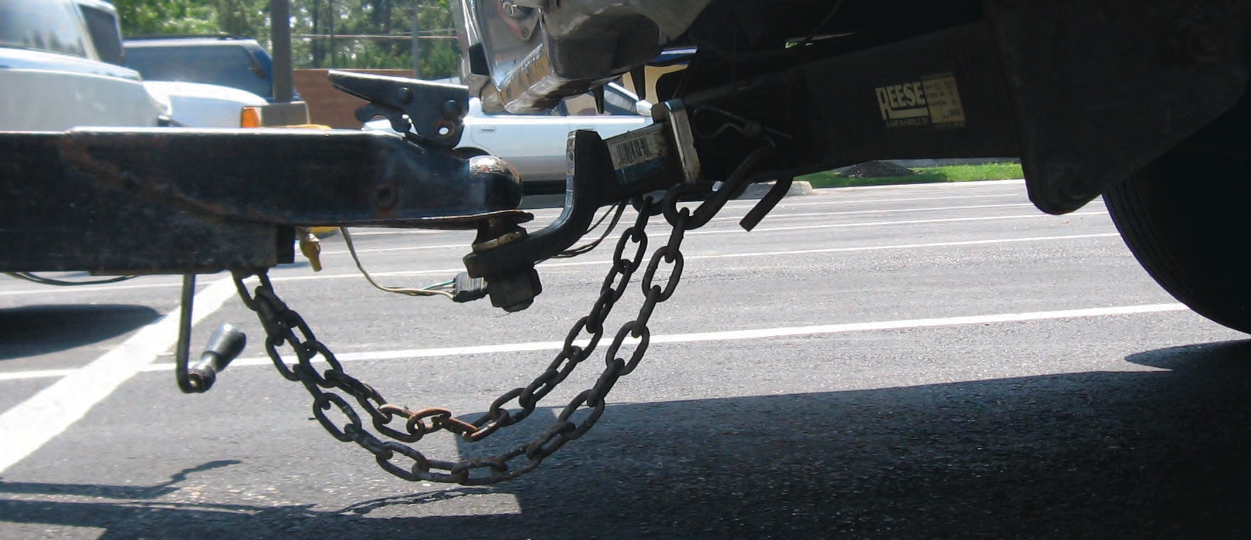 A bent receiver prevents the ball and coupler from properly attaching, which increases the odds that the trailer will dislodge from the ball.