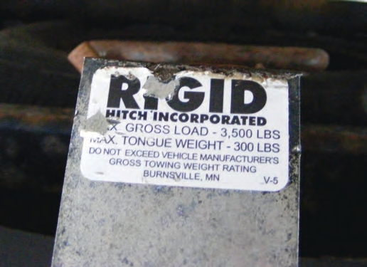 Note that the labels on these hitches always warn users that operators should never exceed the weight the vehicle was designed to pull. A truck’s lower towing rating always takes precedence over a hitch’s higher rating.
