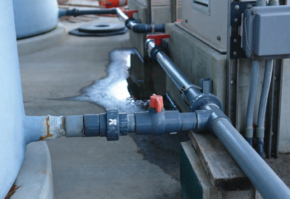 Make sure to support plumbing to limit pressure on tank fittings. A crack that’s been repaired with putty is only a temporary fix.