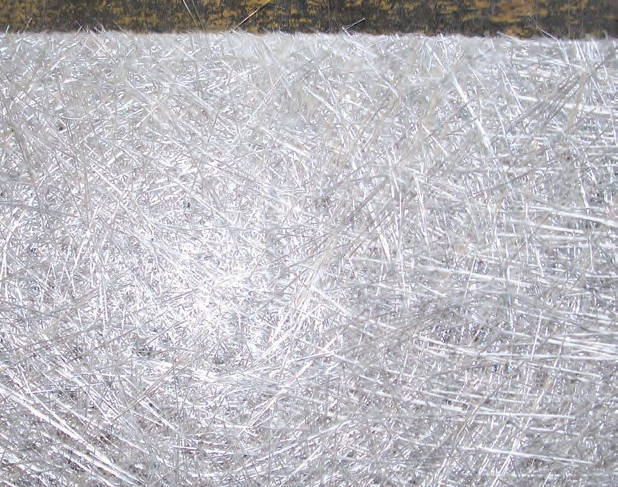 A chopped mat is made of glass that has been chopped and laid into a mat.