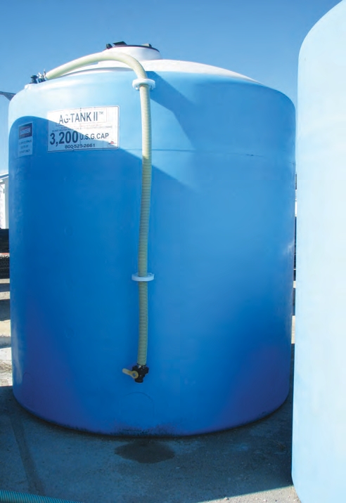 A poly tank within a tank. Check with your state department of agriculture to see if these types of tanks meet the state’s containment regulations.