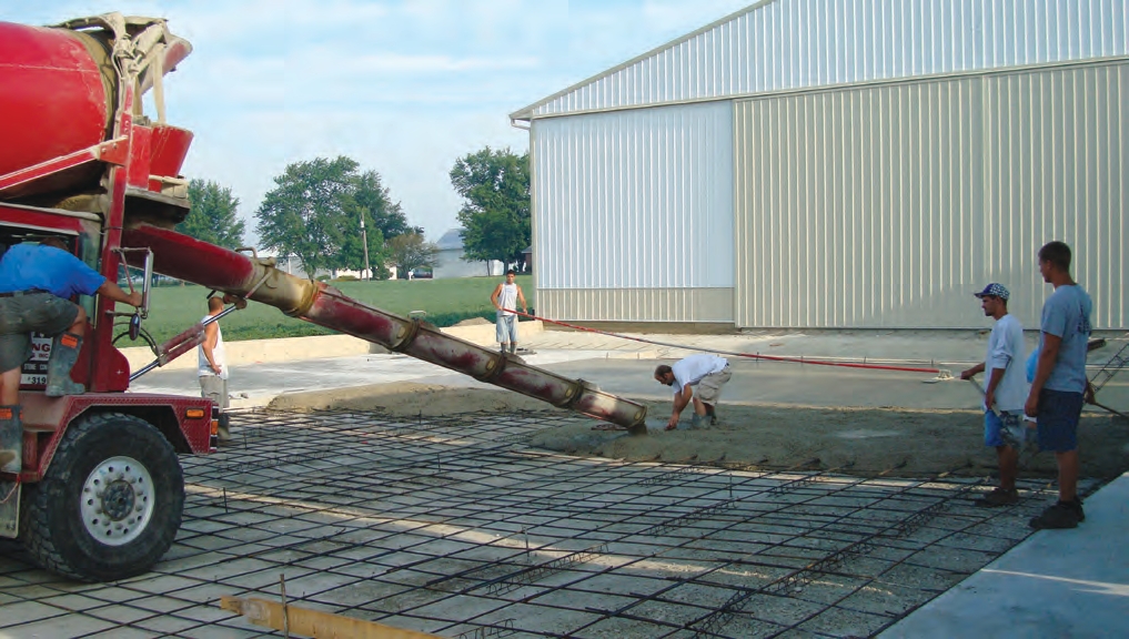 concrete pad