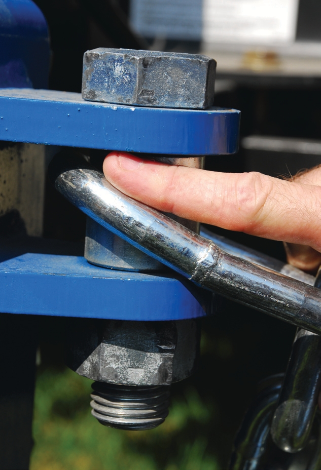 chains attached to bolts