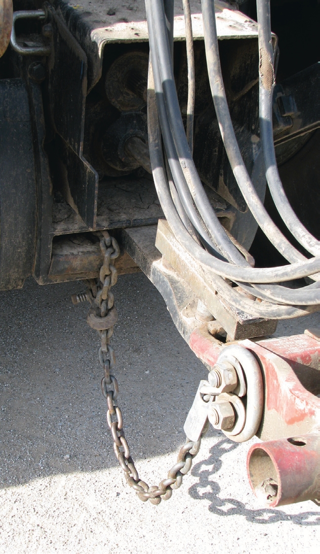 chains attached to bolts