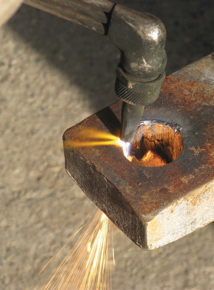 Burning a hole in the drawbar