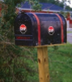 House wth emergency mailbox