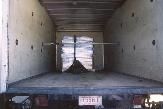 pesticide bags in trailer