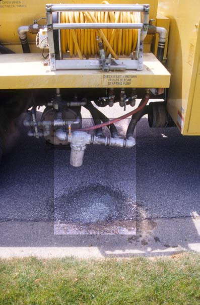 Pesticide Spill near the side of the road