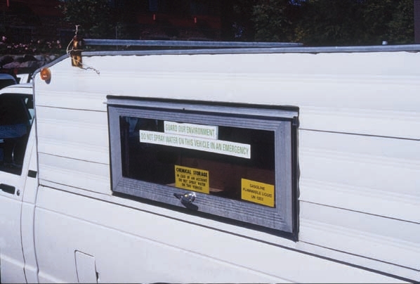 Fleet vehicles emergency sticker