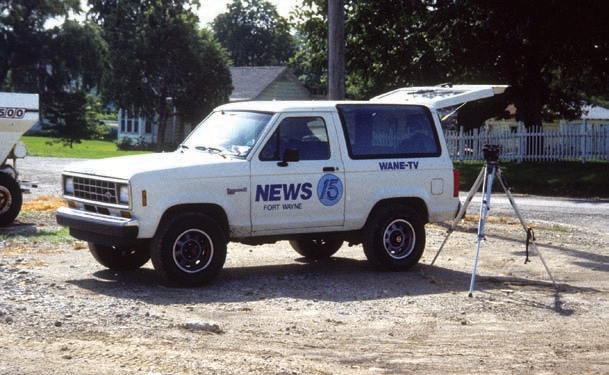 NEWS station vehicle