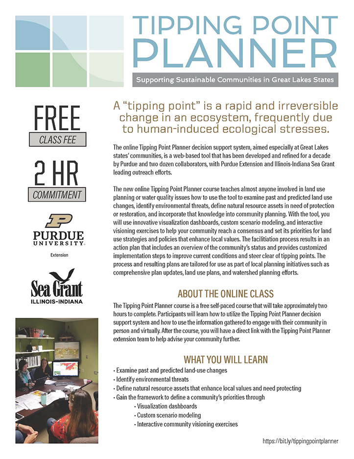 Tipping Point Planner Online Flyer.