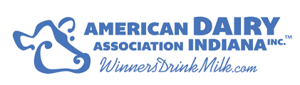 American dairy association Indiana logo with a cow head