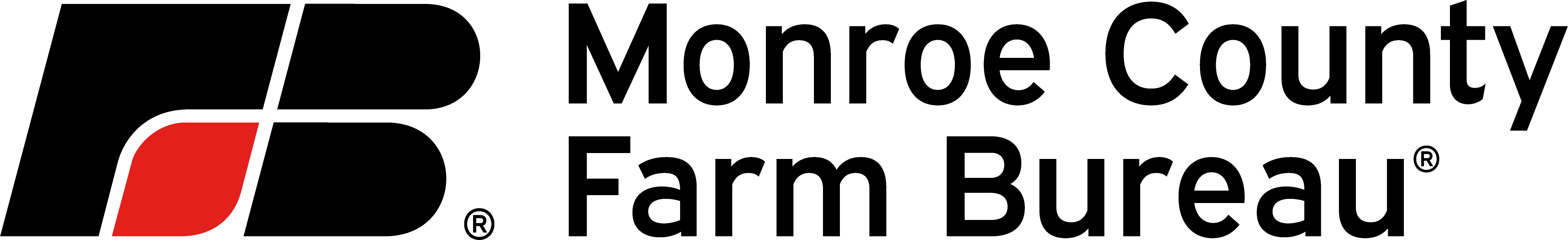 Monroe County Farm Bureau Logo with the Words Monroe County Farm Bureau