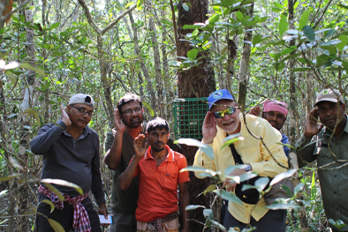 Dr Bryan Pijanowski with locals in Bangladesh.