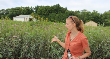 Alumna Brianne Lowe earned a national biologist award from the USDA Natural Resources Conservation Service.