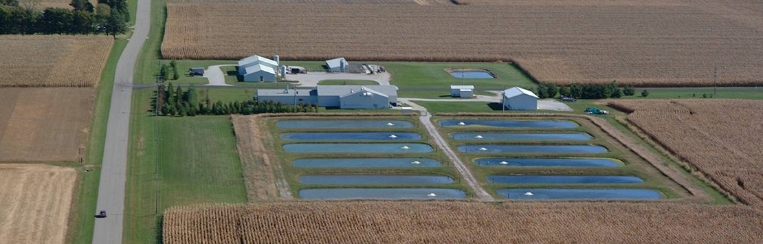 Aquatic Research Lab aerial view.