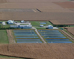 Aquaculture Research Lab aerial view.