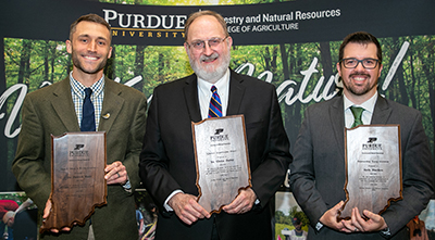 Alumni award recipients: Patrick Ruhl, Glenn Juday, Seth Harden