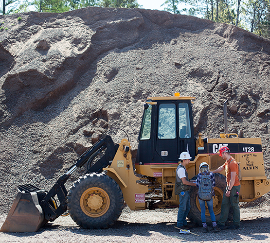 Students on tour with company during forestry week at FNR Summer Practicum.