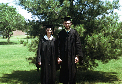 Glenn Juday Purdue graduation cap and gown photo 1972