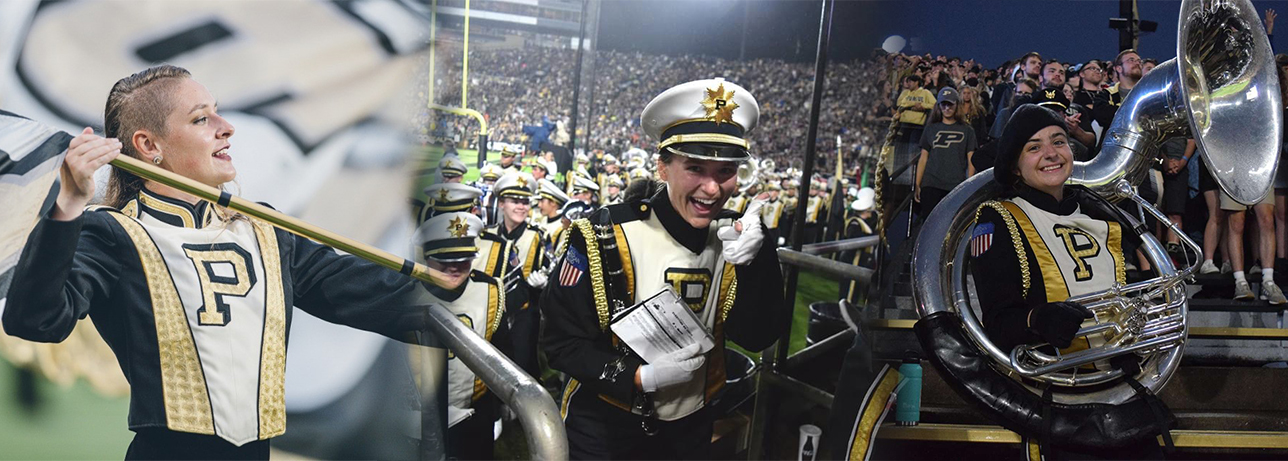 Purdue undergrad in marching band