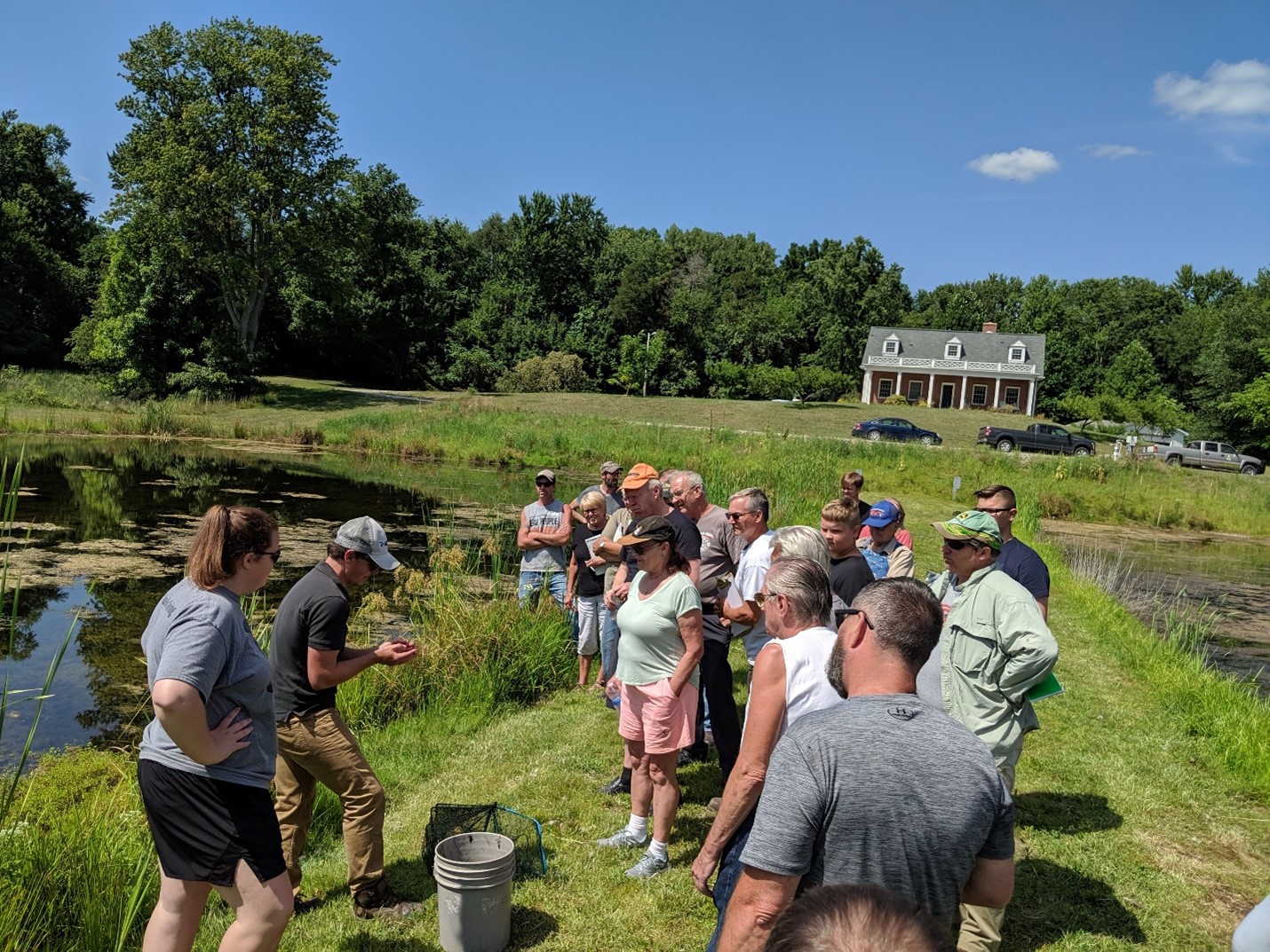 Extension event over hatchery information. Photo by Phil Woolery.