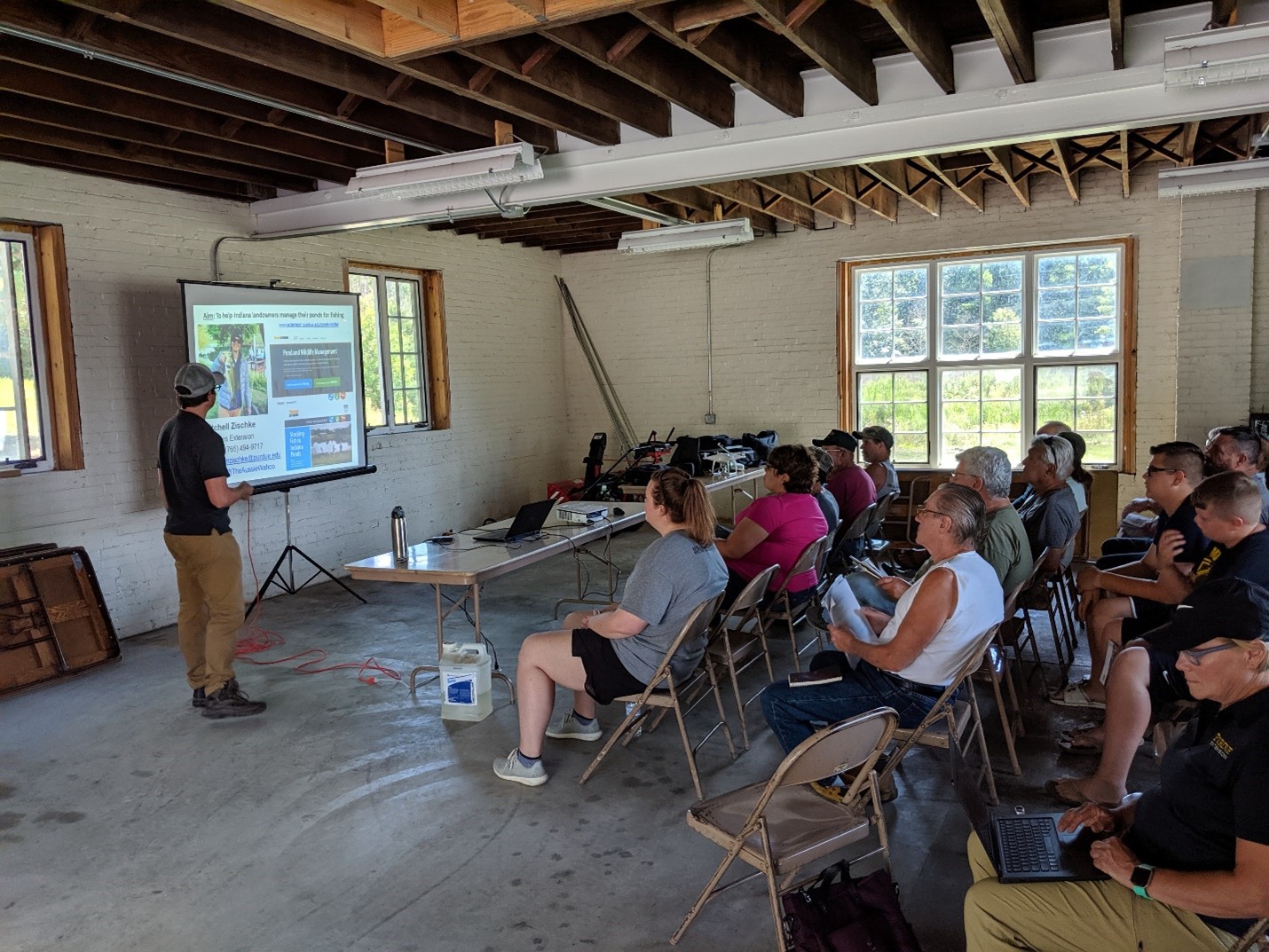 Presentation held in hatchery. Photo by Phil Woolery.