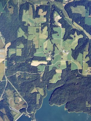 Southern Indiana Purdue Ag Center​​​​ (SIPAC) aerial view.